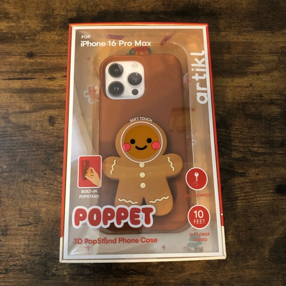 Artikl Gingerbread Brown Phone Case for iPhone 16 Pro Max Poppet‎ 3D